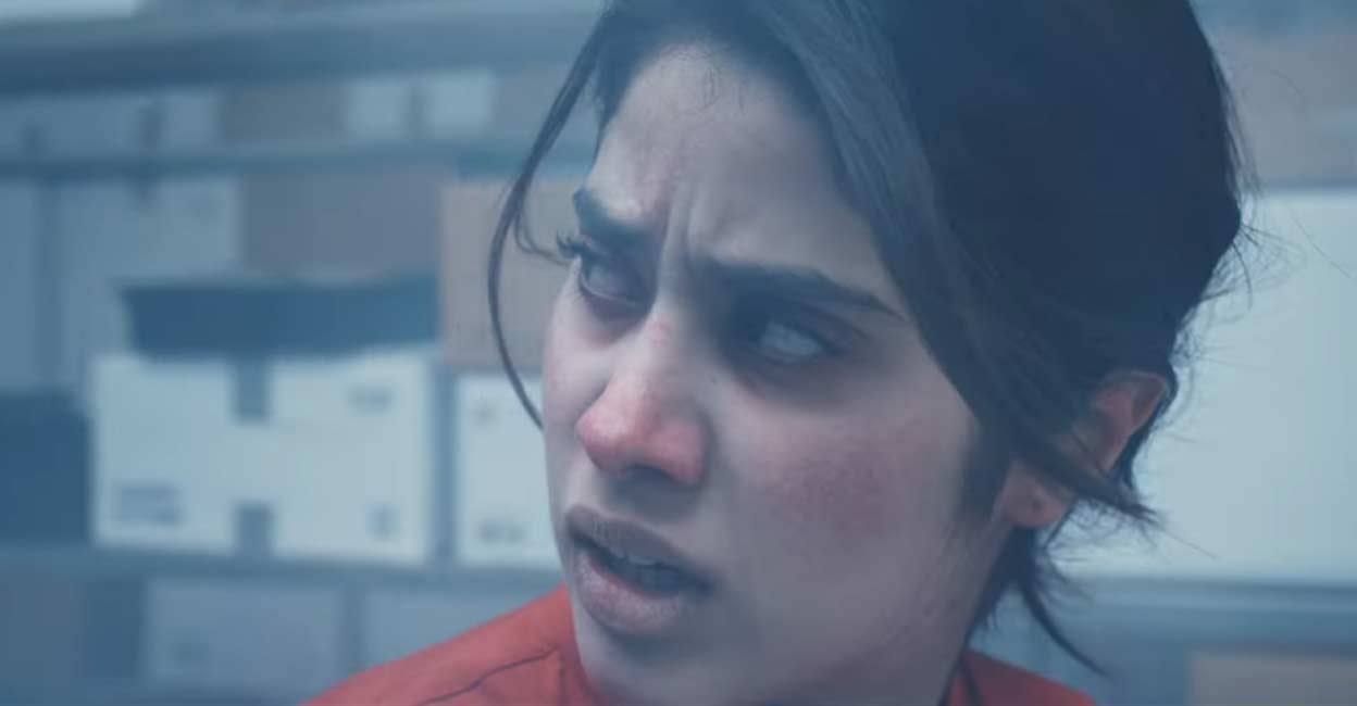 After seeing the teaser of the film, many expressed confidence that Jhanvi would do justice to the role. Photo: Video still | YouTube