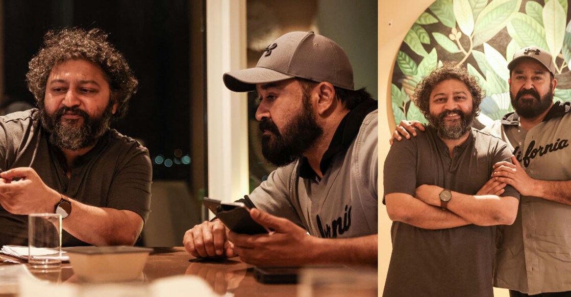 This is the first time that Mohanlal is associating with the award-winning filmmaker. Photos: Mohanlal | Facebook