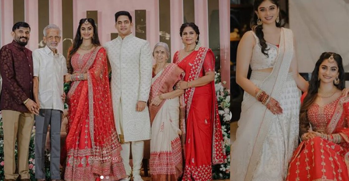 Uthara's engagement function was attended by several actors from Mollywood | Photos: Instagram | Asha Sharath