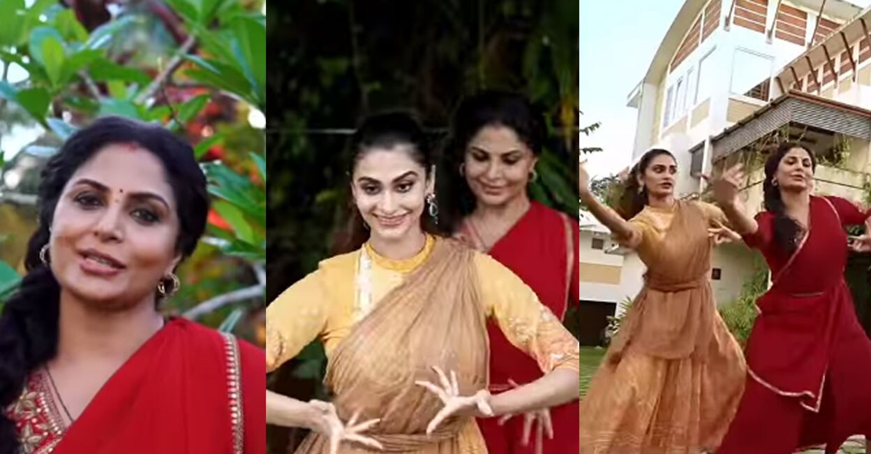 Asha Sharath has two daughters- Uthara and Keerthana. Photo: Instagram | asha_sharath_official