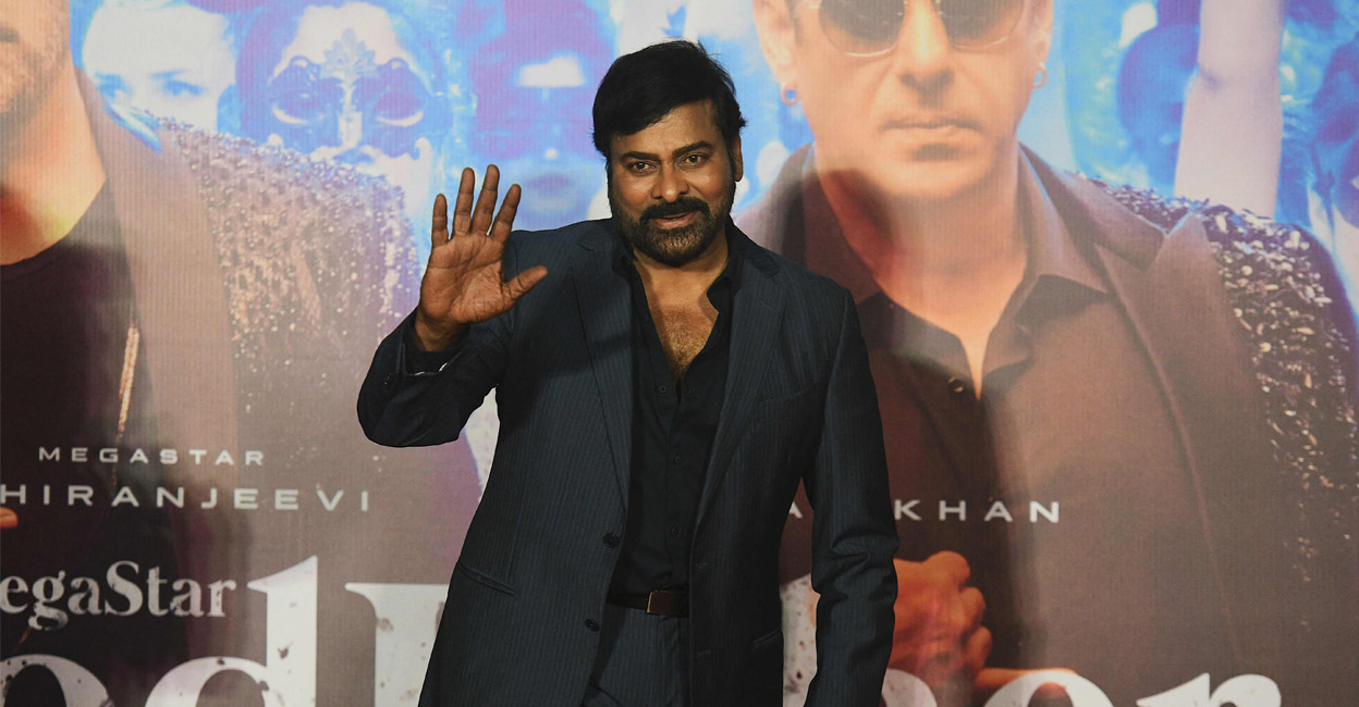 chiranjeevi-main Chiranjeevi at the trailer launch of his film 'Godfather' in Mumbai. Photo: PTI