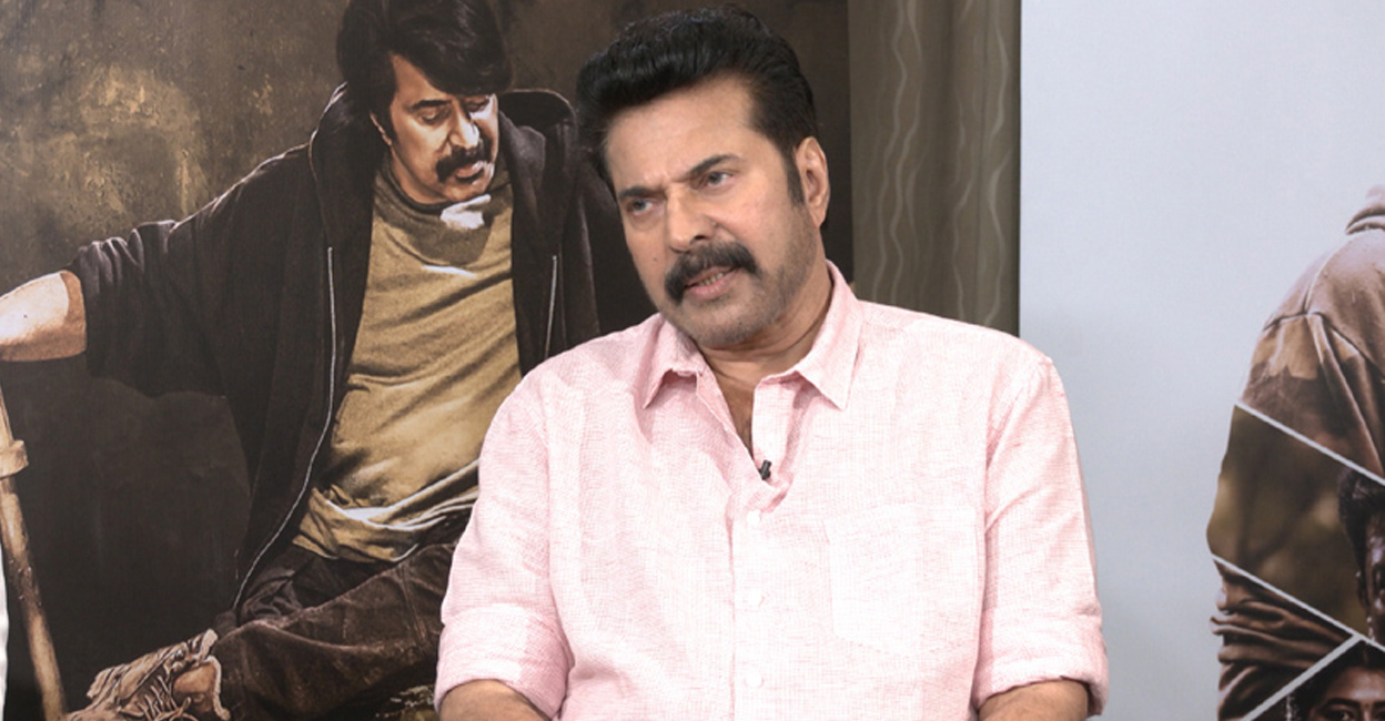 Mammootty speaking in an interview with Manorama News as part of the promotion of his latest film 'Rorschach'. Photo: Manorama News