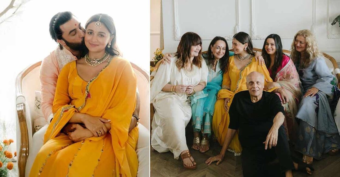 Alia's sisters Shaheen Bhatt and Pooja Bhatt and parents Mahesh Bhatt and Soni Razdan were present. Photo: Instagram | aliabhatt