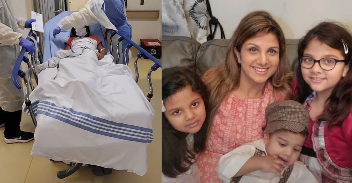 Rambha who got married in 2011 moved to Canada and has two daughters and a son now. Photos: Instagram
