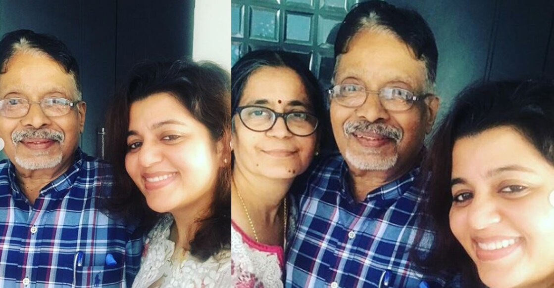 Supriya's father Vijayakaumar passed away after battling with cancer for some time. Photos: Instagram