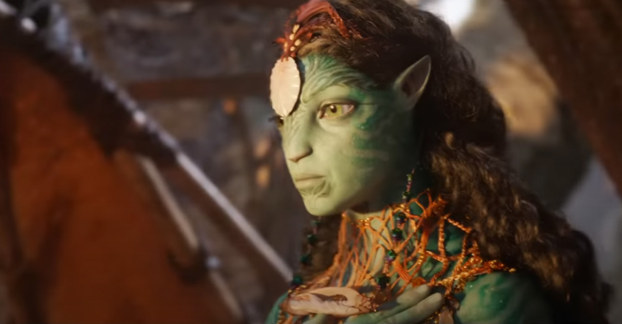 'Avatar: The Way of Water' still Viewers are given a deeper look at the couple's Na'vi children. Video still | YouTube
