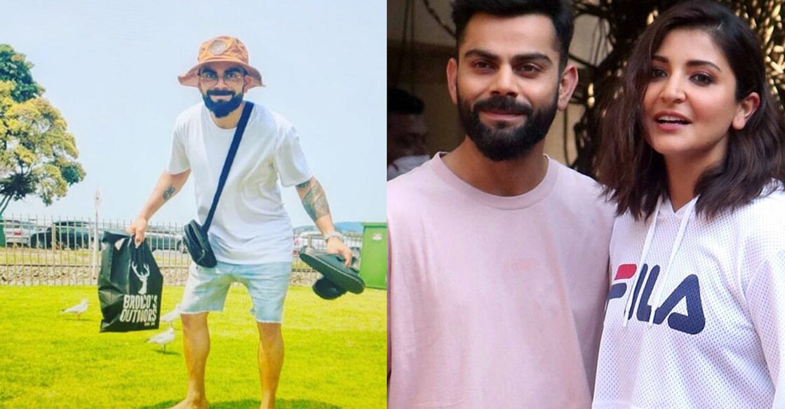 In one of the photos, we can see Virat with Vamika. Photos: Instagram