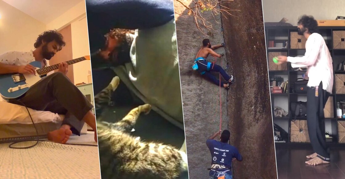 Pranav Mohanlal admits he is posting an Instagram reel for the first time in his life. Photo: Instagram | pranavmohanlal