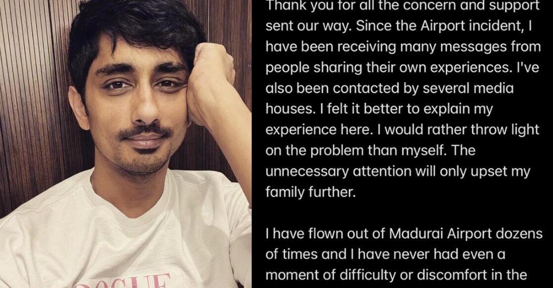 The actor said the staff kept speaking and shouting at them in Hindi despite the family imploring them to speak in English. Photos: Instagram | worldofsiddharth