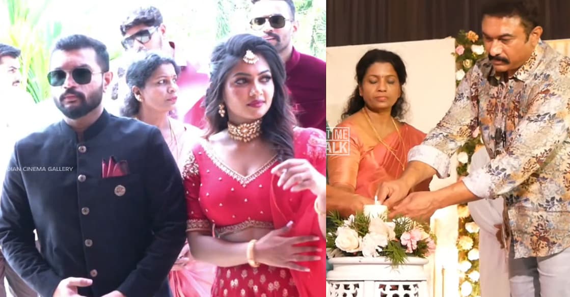 Actor Baburaj's son Abhay gets engaged