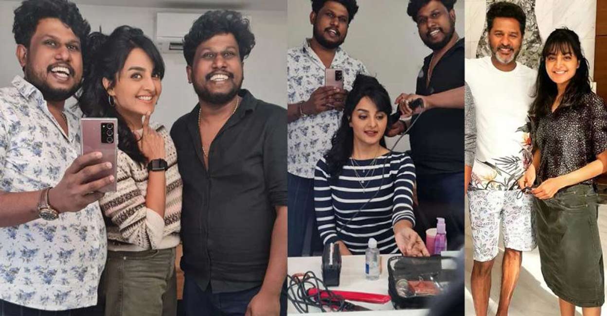 Manju Warrier with Sajith and Sujith. Photo: Instagram