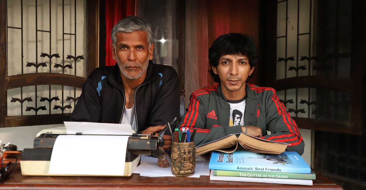 Milind Soman and Anshuman Jha play the lead in the movie 'Lakadbaggha'. Photo: IANS