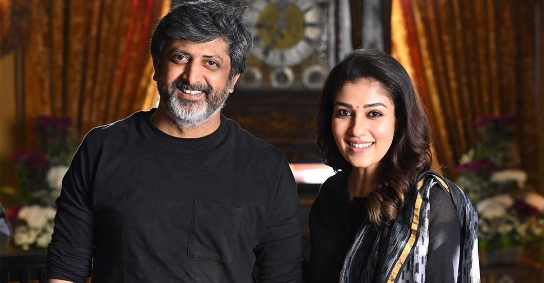 'Godfather' director Mohan Raja (L) and Nayanthara. Photo: IANS