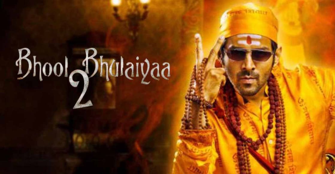 Bhool Bhulaiyaa 2 Actor Kartik Aaryan plays the lead in upcoming film 'Bhool Bhulaiyaa 2'. Movie poster