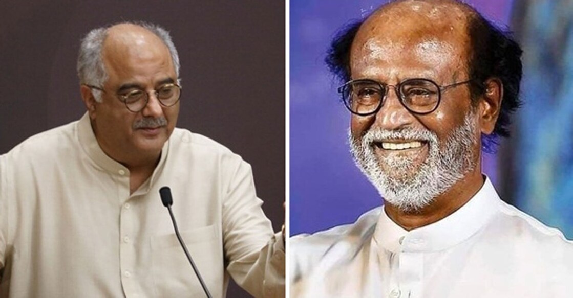 Combo image of Boney Kapoor (L) and Rajinikanth. Photo: IANS