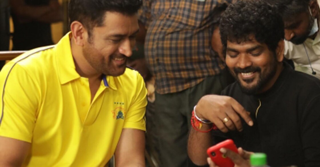 MS Dhoni-Vignesh Shivan Cricketer MS Dhoni (L) and film director Vignesh Shivan. Photo: IANS