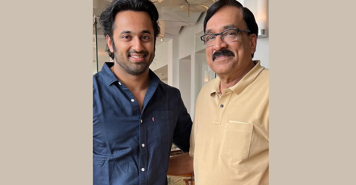 Unni Mukundan shares emotional post on man who gave him a break in the film industry Unni Mukundan (L) with Goodnight Mohan. Photo: IANS/Instagram