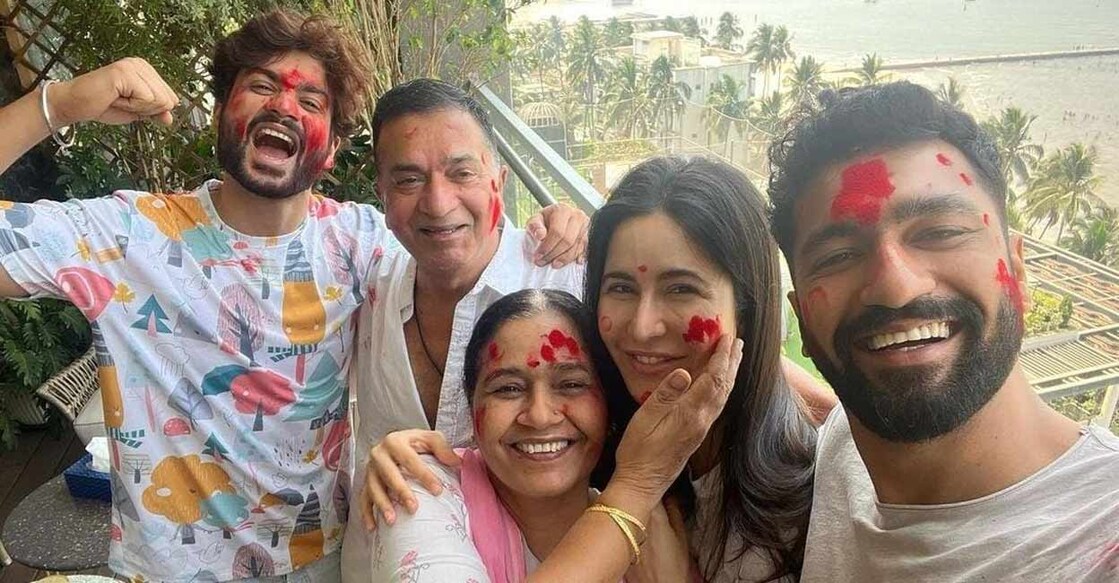 Actress Katrina celebrates first Holi with Kaushals, shares pics