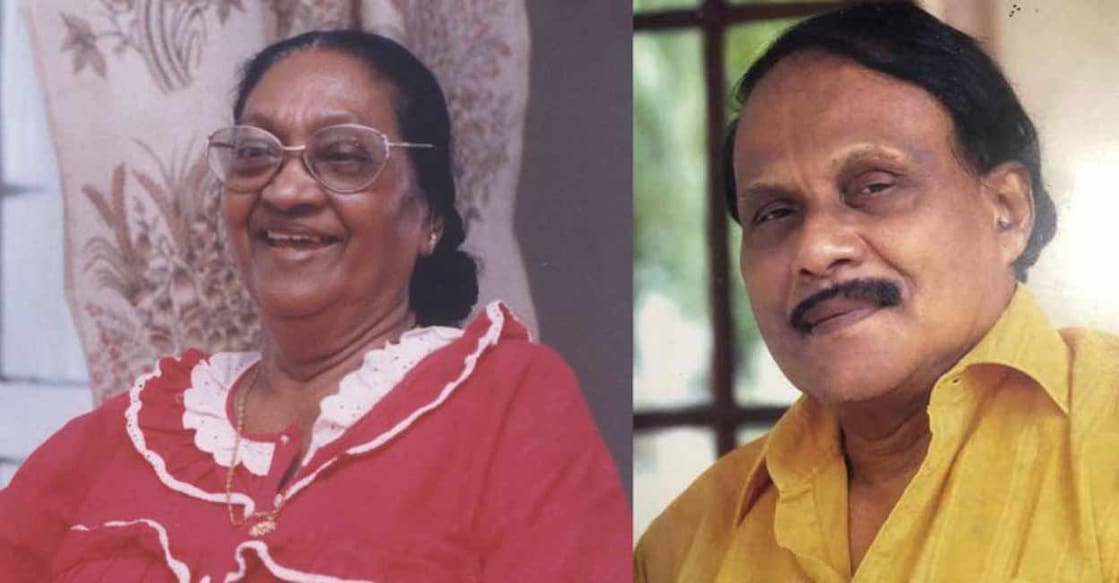 Combo image of actress Philomena (L) and Kaloor Dennis