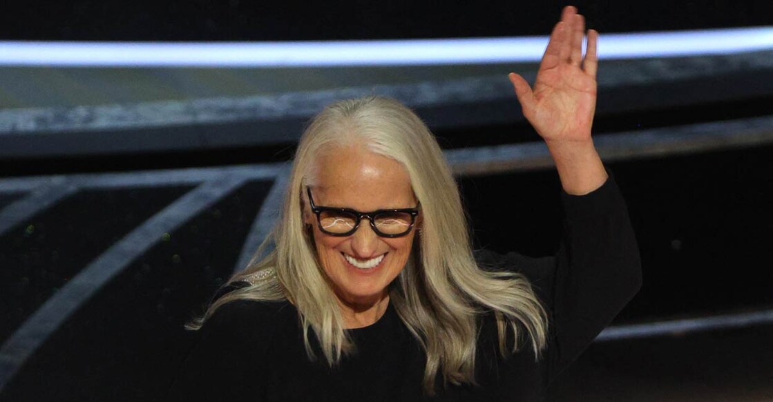 Jane Campion accepts the Oscar for Best Director for "The Power of the Dog" at the 94th Academy Awards in Hollywood, Los Angeles, California, U.S., March 27, 2022. PHOTO: Reuters/Brian Snyder