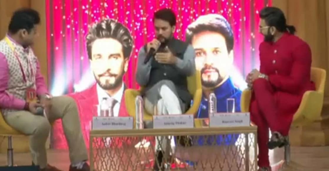 Our aim is to make India the content subcontinent of the world: Anurag Thakur. ( Credit " Anurag thakur/twitter) Information and Broadcasting Minister Anurag Thakur at the Dubai Expo. Photo: IANS