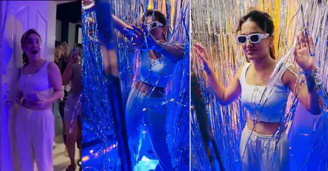 Saniya Iyappan was elated by the surprise party thrown by her friends