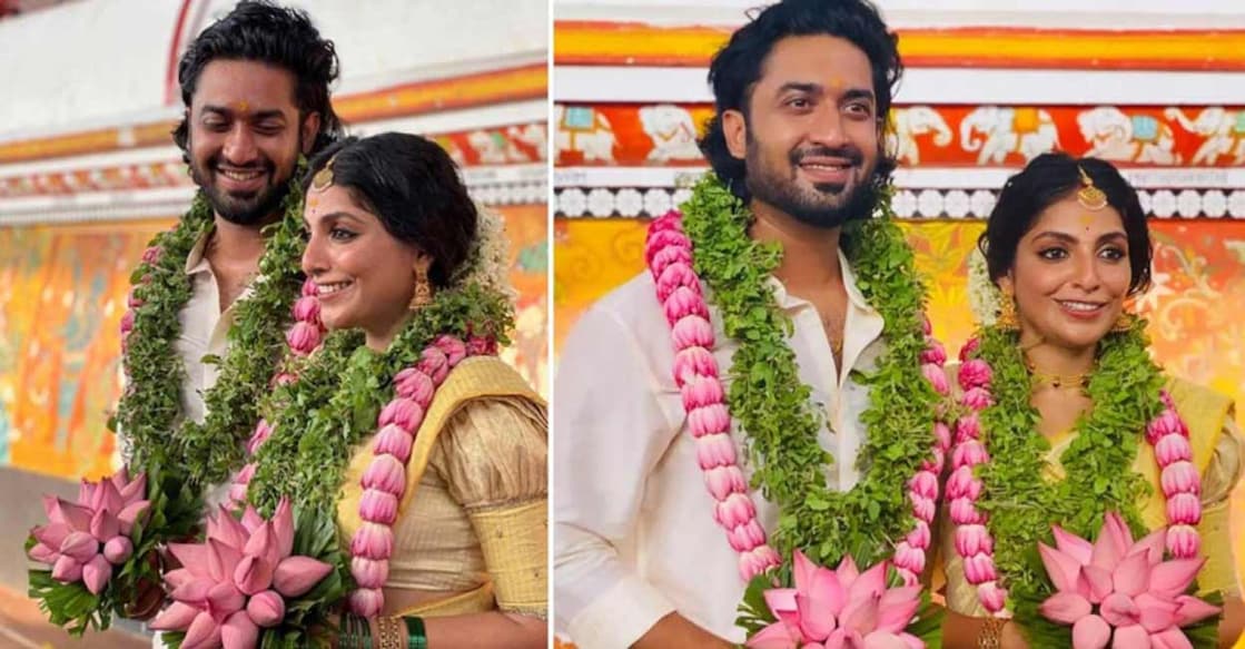 Actress Mythili ties the nuptial knot with Sampath in Guruvayur.