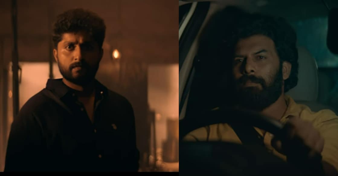 Sunny Wayne , Dhyan Sreenivasan Sunny Wayne and Dhyan Sreenivasan in 'Thrayam'