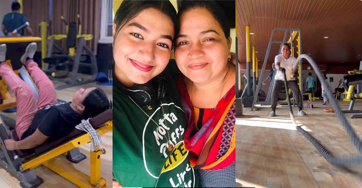 Actor Grace Antony's mom slaying it in the gym Actor Grace Antony's mom slaying it in the gym