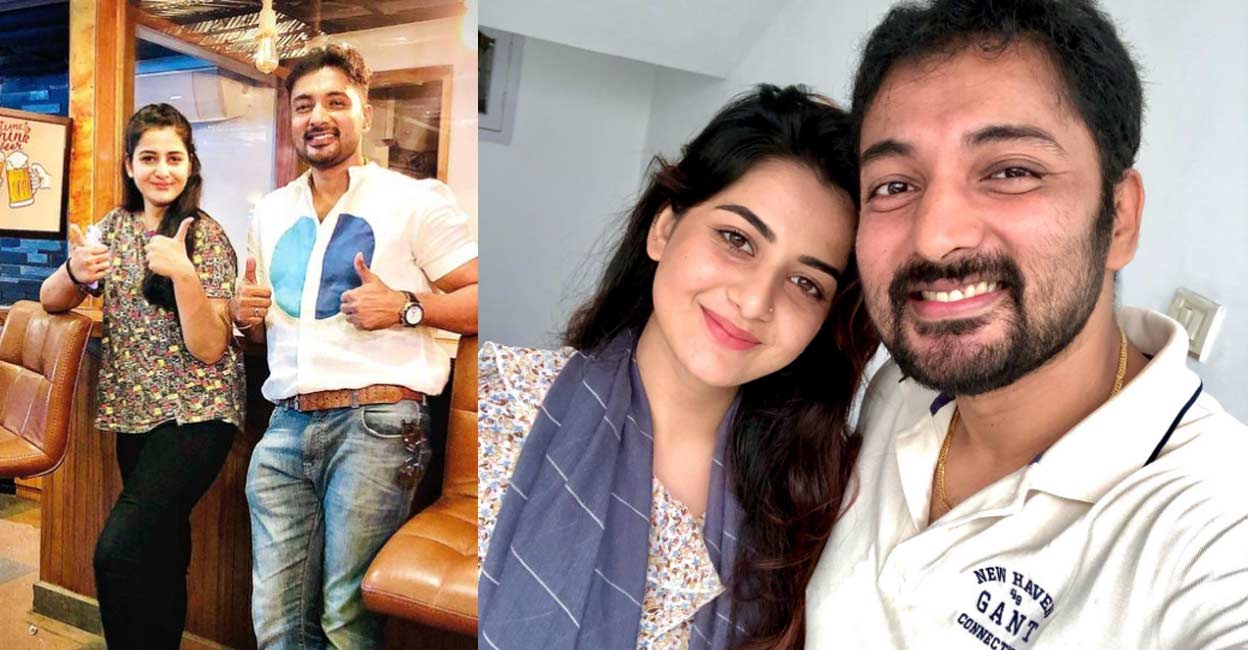 Actor Munna with fashion model Shahana