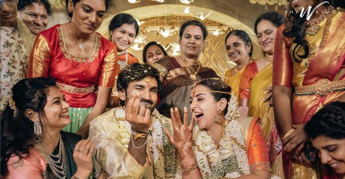 Actors Nikki Galrani and Aadhi Pinishetty. Photo: Instagram