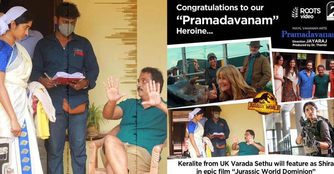 UK-based actor, Varada Sethu, played a role in recently released, 'Jurassic World Dominion'.