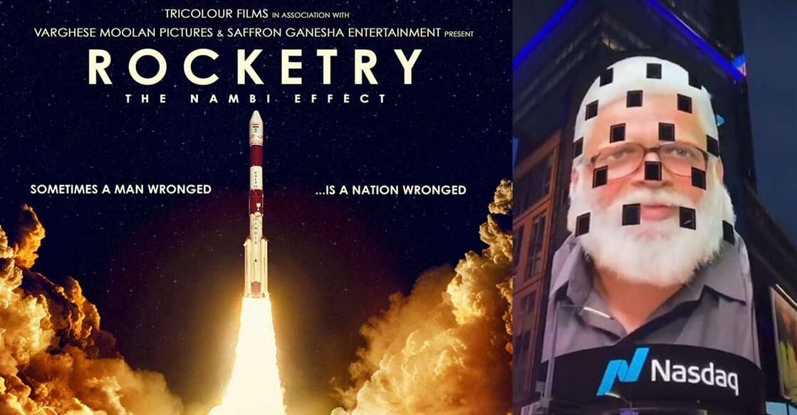 The movie 'Rocketry: The Nambi Effect' directed by actor filmmaker R Madhavan lights up Nasdaq Billboard.