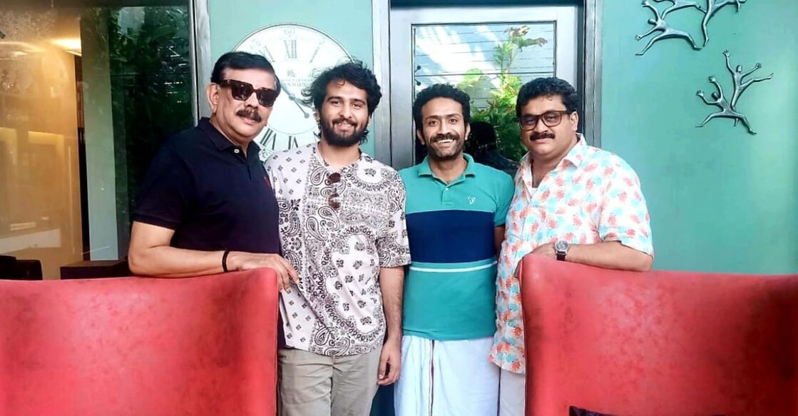 From left: Priyadarshan, Shane Nigam, Shine Tom Chacko and Badusha. Photo: Special Arrangement