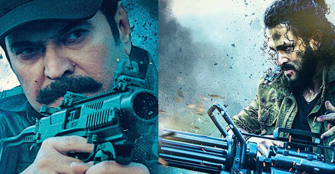 The makers released of poster of Mammootty in an intense look, sporting a cap and a gun.