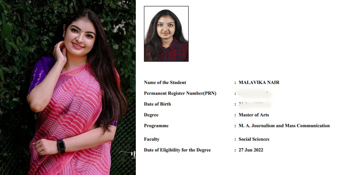 Malavika Nair was last seen in 'CBI 5: The Brain'. Photo: Facebook