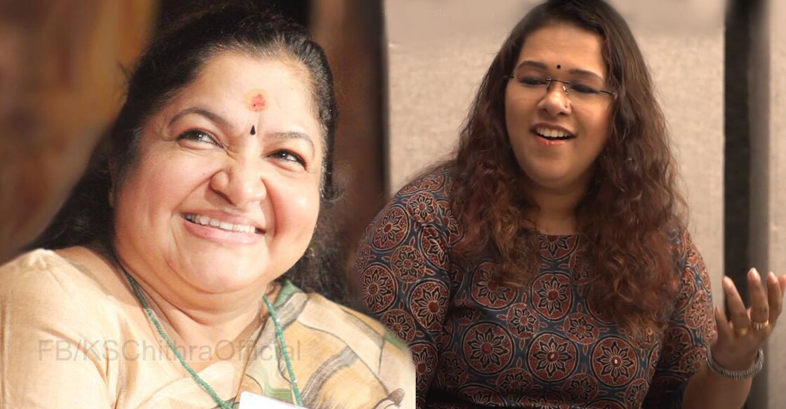 Rajalakshmy says Chithra is her guru. Photos: Facebook
