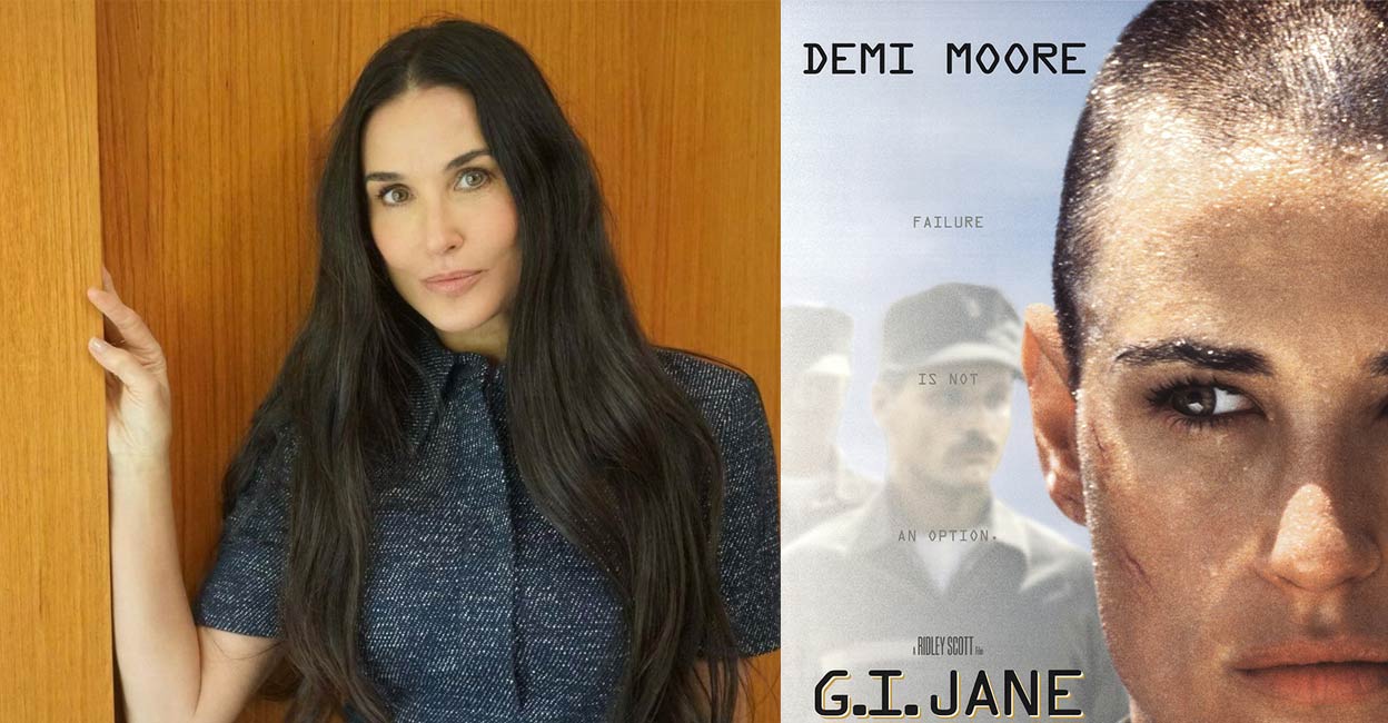 Demi Moore Demi Moore famously shaved her head to play the lead role in 1997's 'G.I. Jane'. Photo: IANS