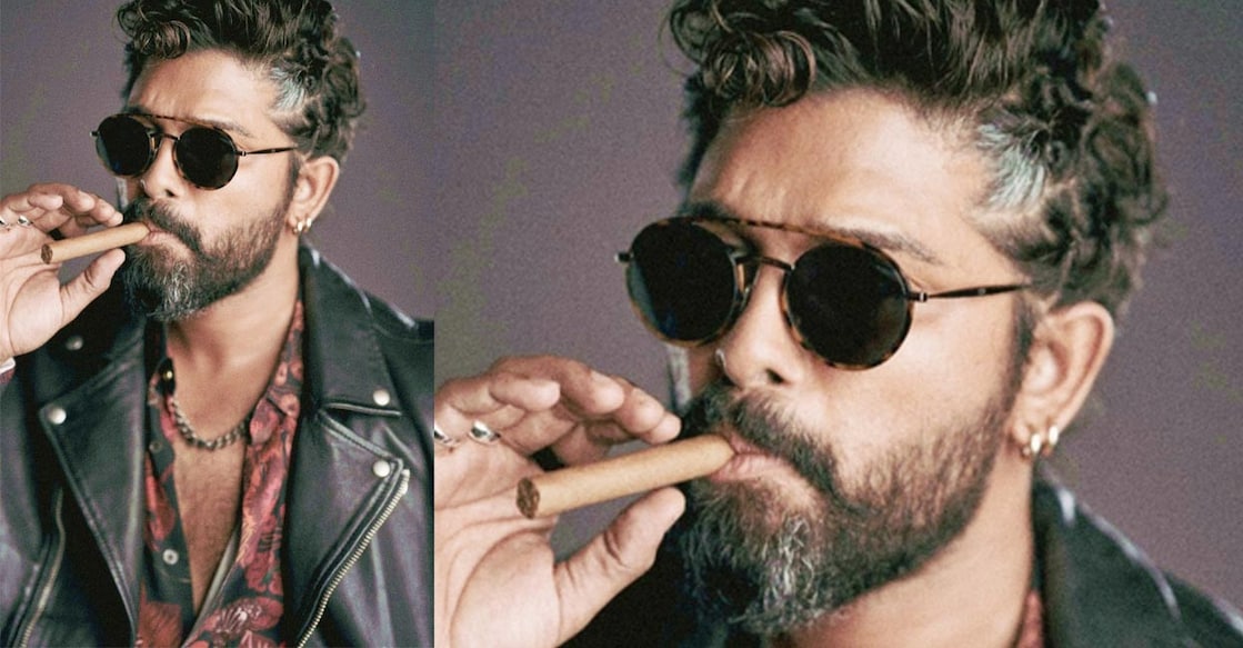Fans say Allu Arjun looked dapper in the gangster look. Photo: IANS