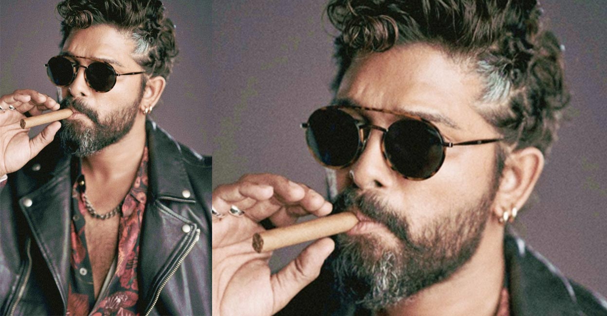 Fans say Allu Arjun looked dapper in the gangster look. Photo: IANS