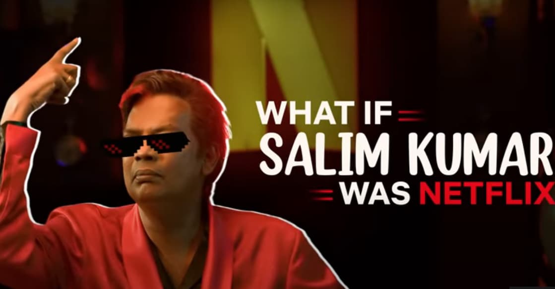 Popular national award winning actor Salim Kumar has been featured as Netflix