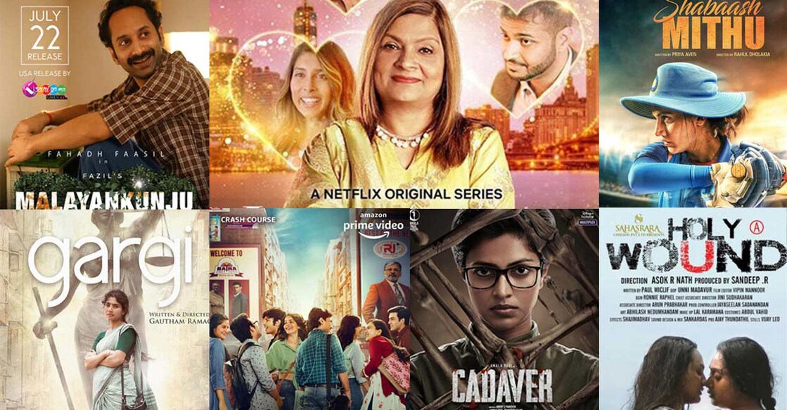 Posters of shows and movies streaming on various OTT platforms. Posters: IMDB