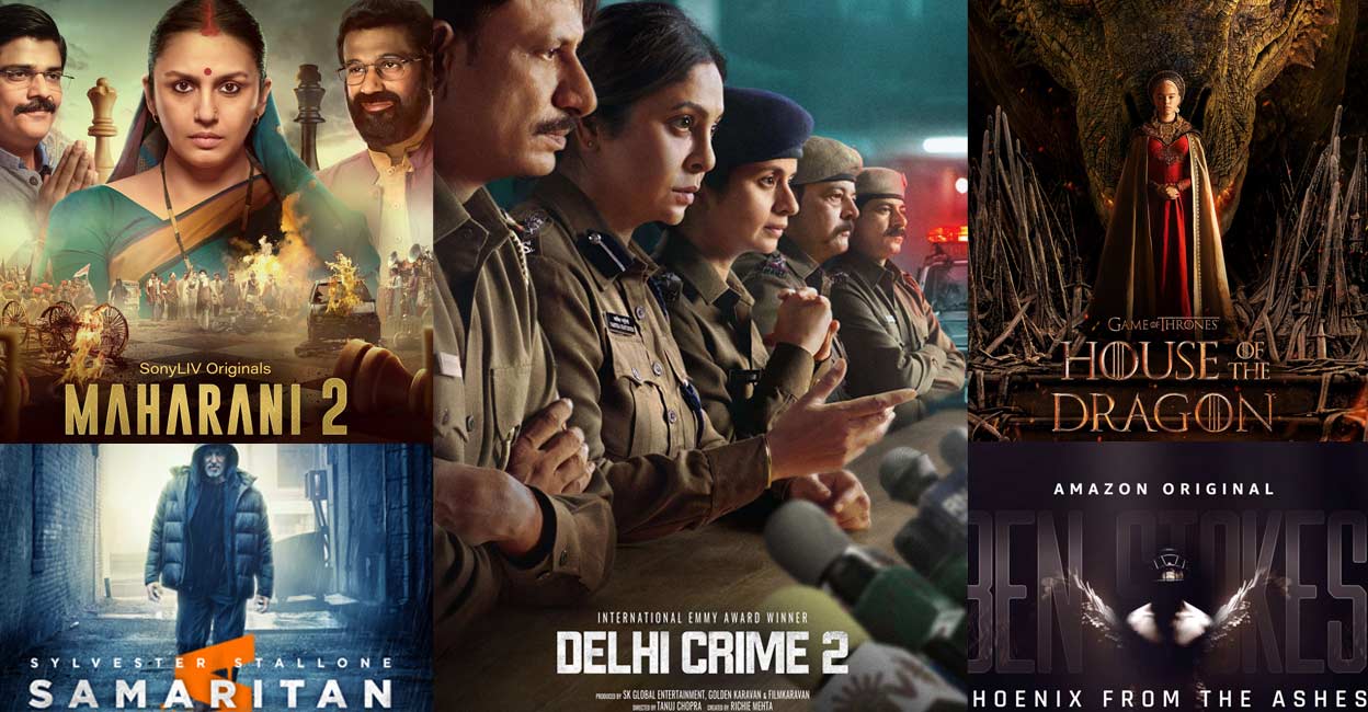 Posters of movies and web shows that are streaming on OTT platforms this week. Photos: Imdb