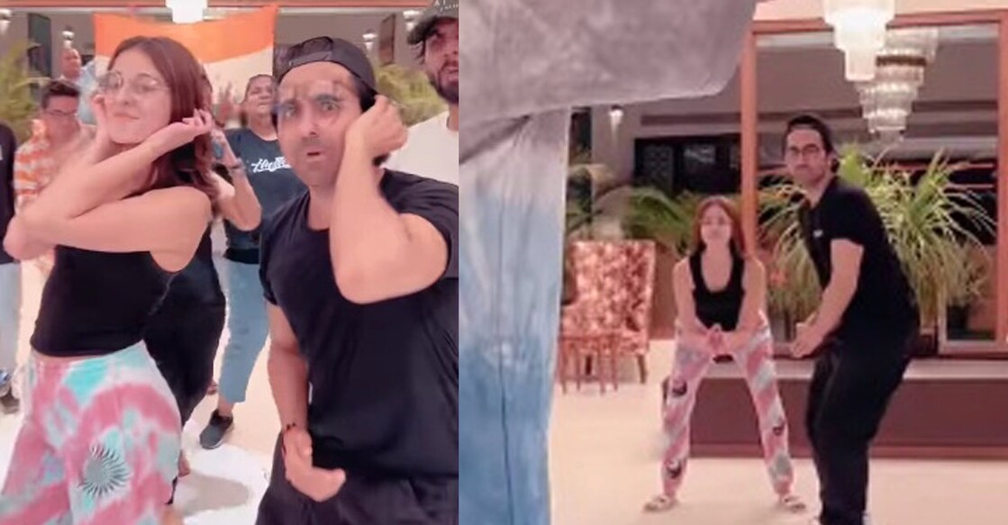 Bollywood stars Ayushmann Khurrana and Ananya Panday, who are reportedly in Mathura to shoot for 'Dream Girl 2'. Photos: IANS