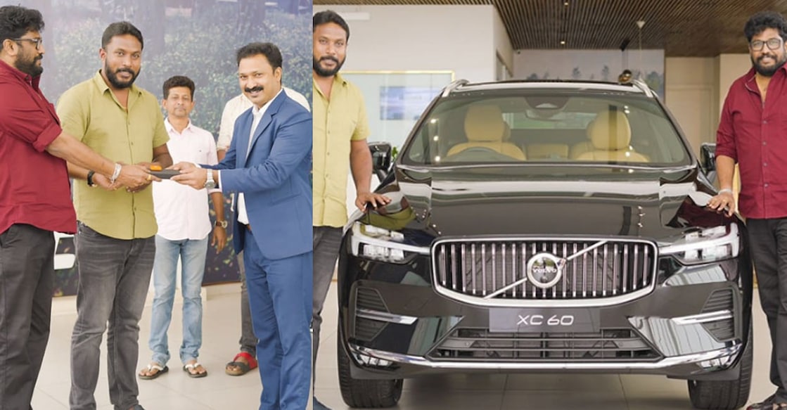 The director said he received the keys of the Volvo car based on his friend's request. Photos: Facebook | Shaji Kailas