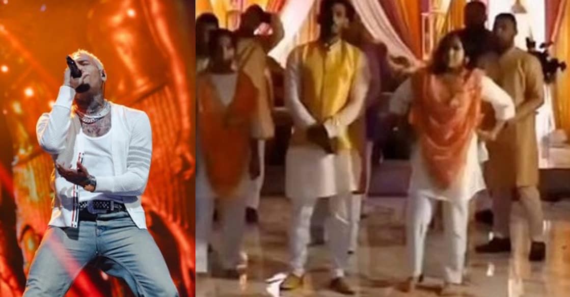 The Indian family can be seen dancing to Chris Brown's track 'C.A.B. (Catch A Body). Photo: Instagram | Chrisbrownofficial