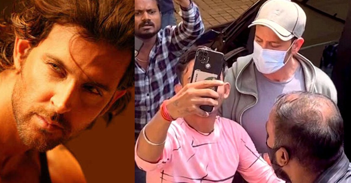 The fan forcefully clicked pictures with the actor, who seemed displeased. Photo: IANS