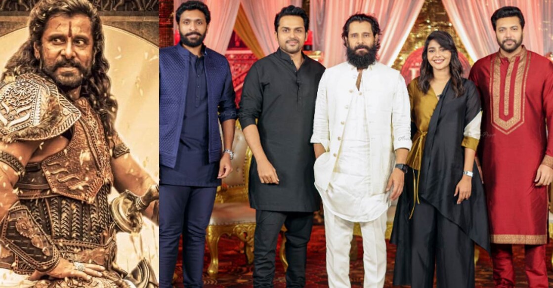 Actors Jayam Ravi, Vikram, Karthi, Aishwariya Lakshmi and Trisha are expected to be participating in the all-India tour. Photo: Lyca Productions | Twitter
