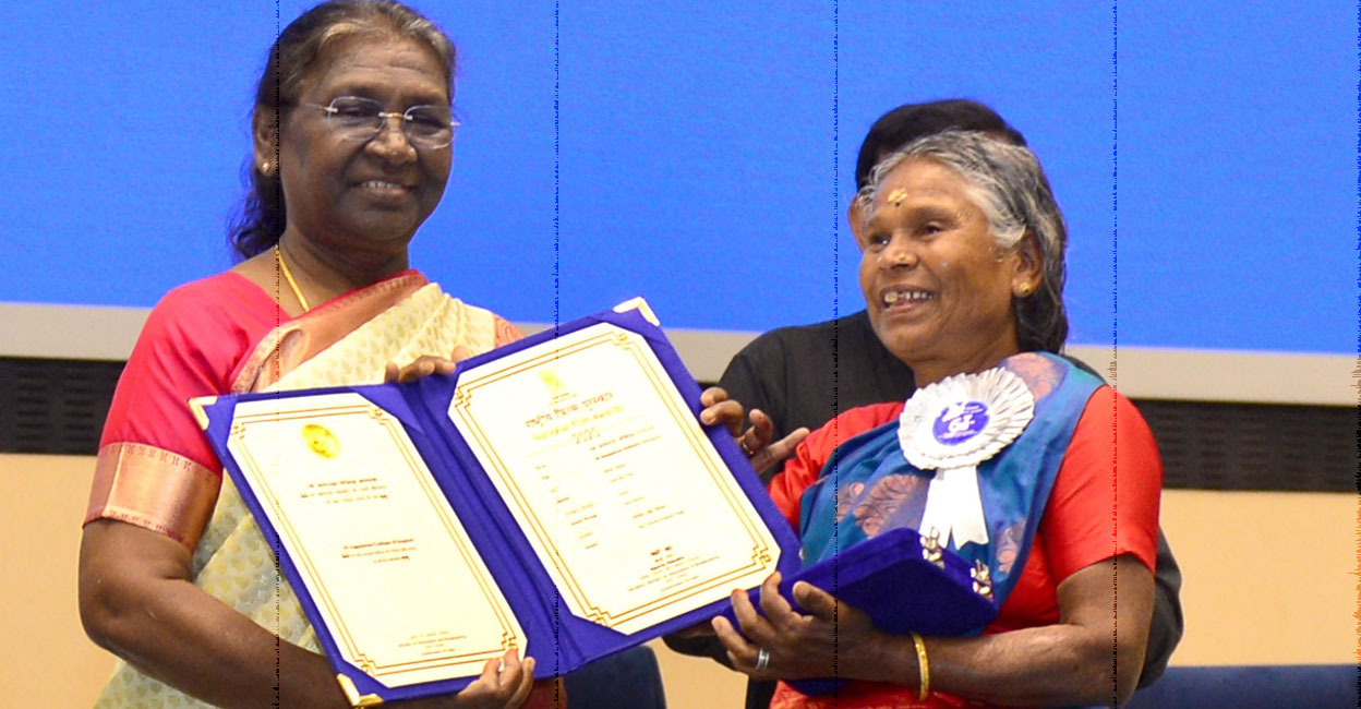 Nanjiyamma charms National Film Awards, sings 'Kalakatha' for Asha Parekh