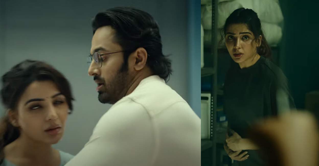 Yashoda teaser Many are happy to see Samantha in a power-packed role | Video stills from Yashoda teaser